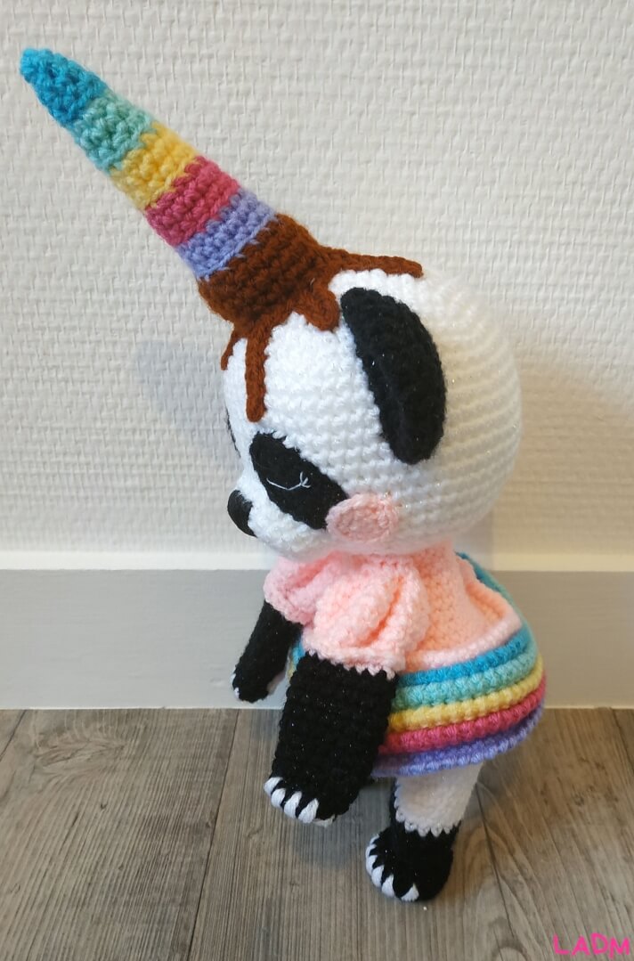 LADM Amigurumi Mounette Doudou Pandicorn